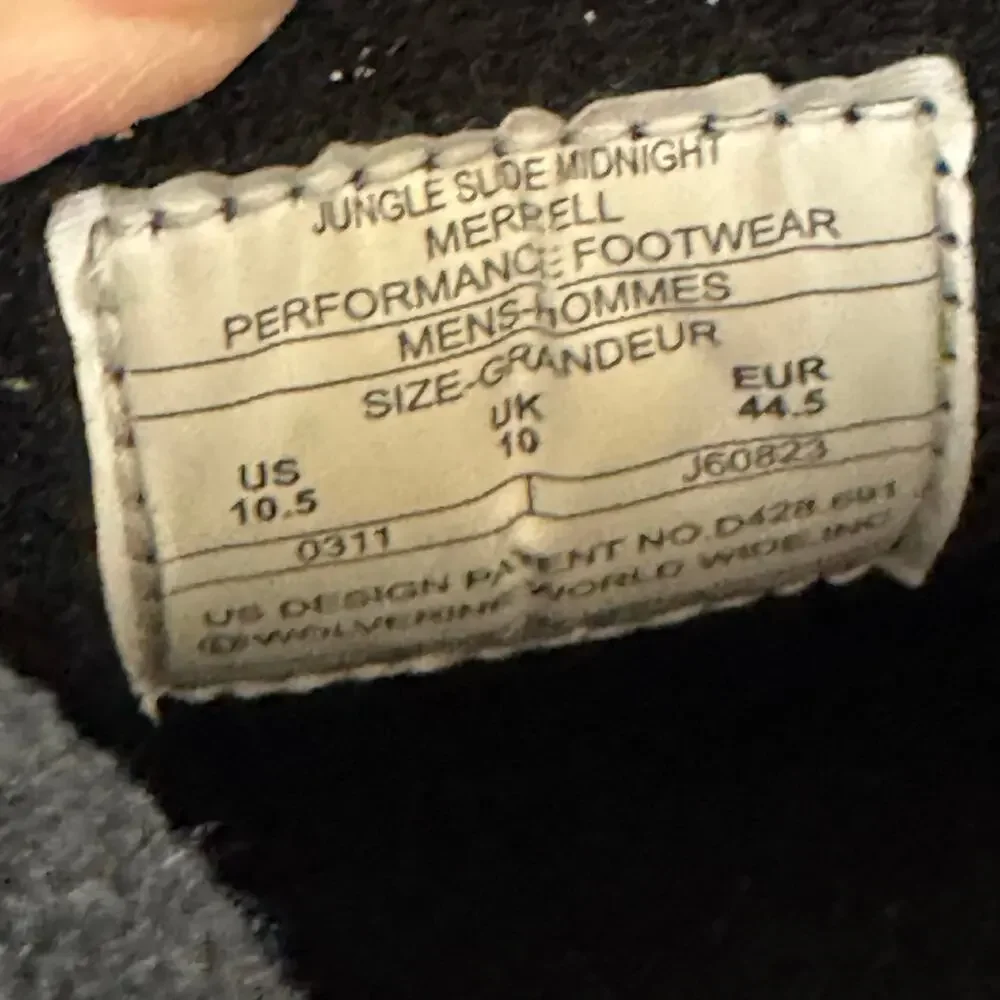 Merrell Jungle Moc Slide Black Suede Mules Clogs Comfort Shoes Mens Size 10.5